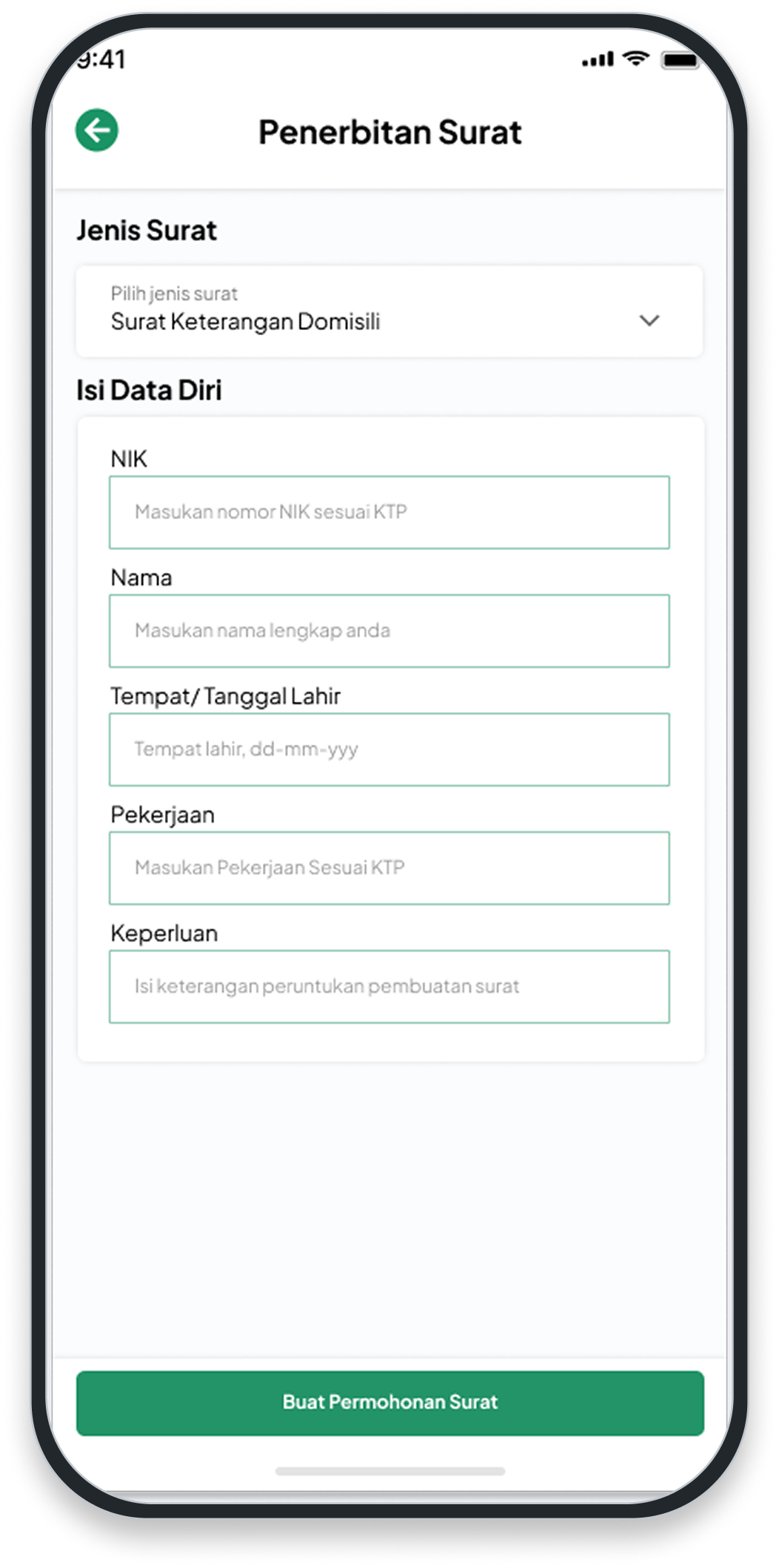 Mockup Penerbitan Surat